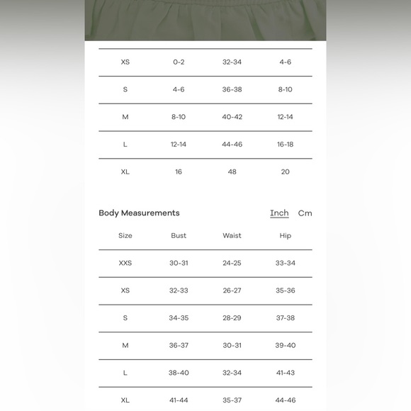 Farm Rio Soft Green Short Sleeve Midi Dress Garden Party Cottage Core - Picture 13 of 13